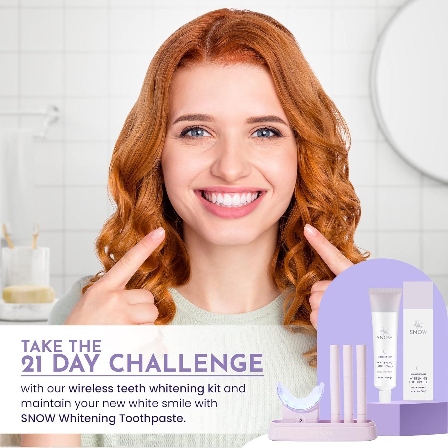 image:imageSNOW Daily Hydroxyapatite Whitening Toothpaste Oral Care Paste for Teeth Whitening PM Toothpaste with Xylitol amp Hydroxyapatite Lavender amp Mint Flavor Midnight Mist