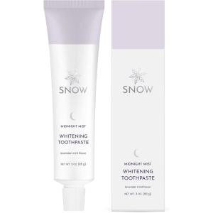 SNOW Daily Hydroxyapatite Whitening Toothpaste – Oral Care Paste for Teeth Whitening – PM Toothpaste with Xylitol & Hydroxyapatite – Lavender & Mint Flavor (Midnight Mist)