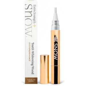 SNOW Teeth Whitening Pen – Extra Strength Gold Serum Wand, Carbamide Peroxide and Hydrogen Peroxide Whitening Pens for Your Teeth, Helps Remove Coffee and Tea Stains, Formulated with Xylitol – 2 mL(0.13 Fl Oz (Pack of 1))