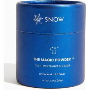 Snow Magic Teeth Whitening Powder with Hydroxyapatite – Tooth Polisher for Sensitive Teeth, Toothpaste Booster for Teeth Cleaning & Color Correction – Lavender & Mint Flavor, 35g
