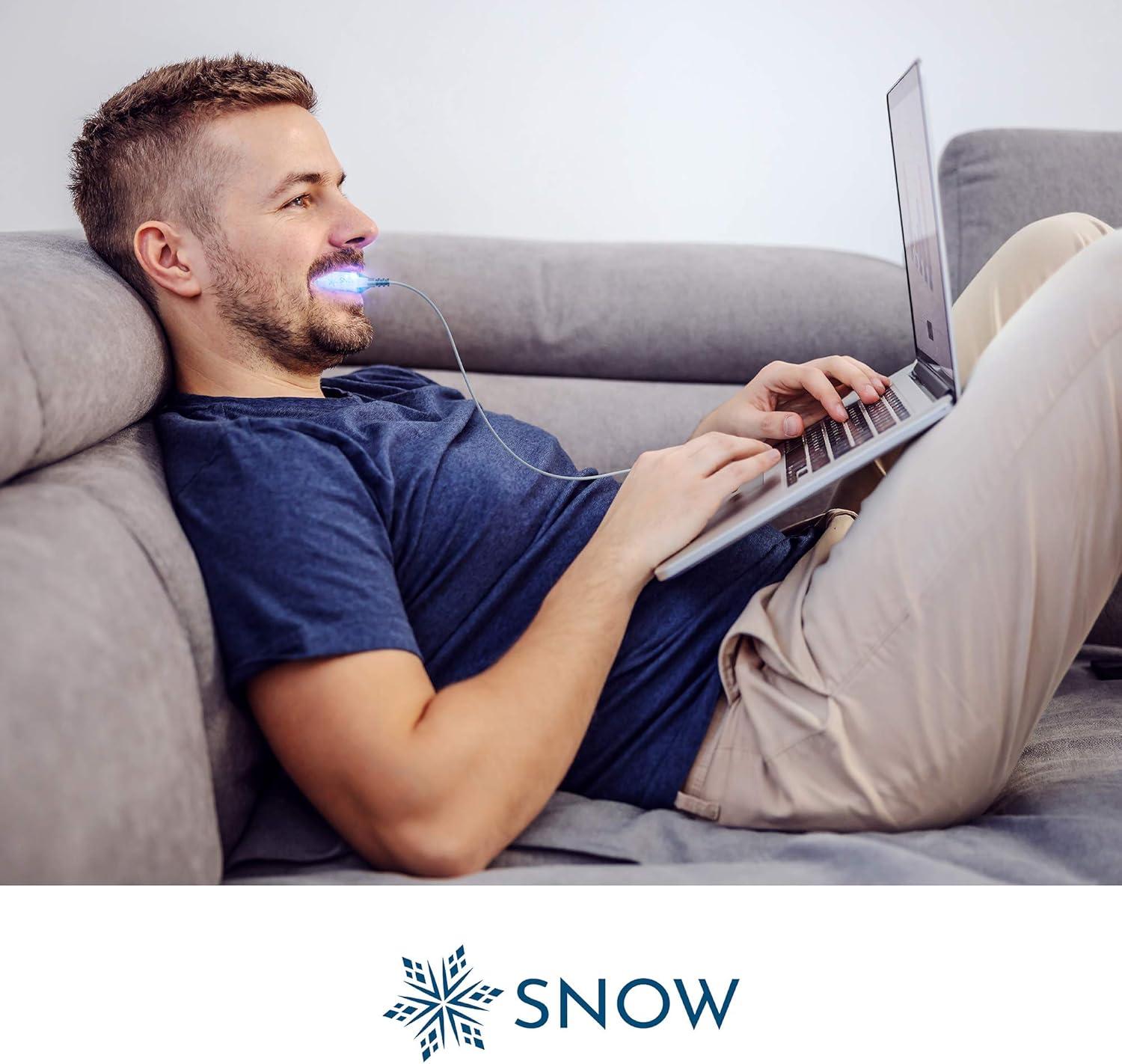 image:imageSnow Teeth Whitening Kit Snow Teeth Whitening Serum and LED Mouthpiece Whitener Formulated with Hydroxyapatite Good for 2 Months Wired Kit with 1 WandDiamond Wired 3 Wand