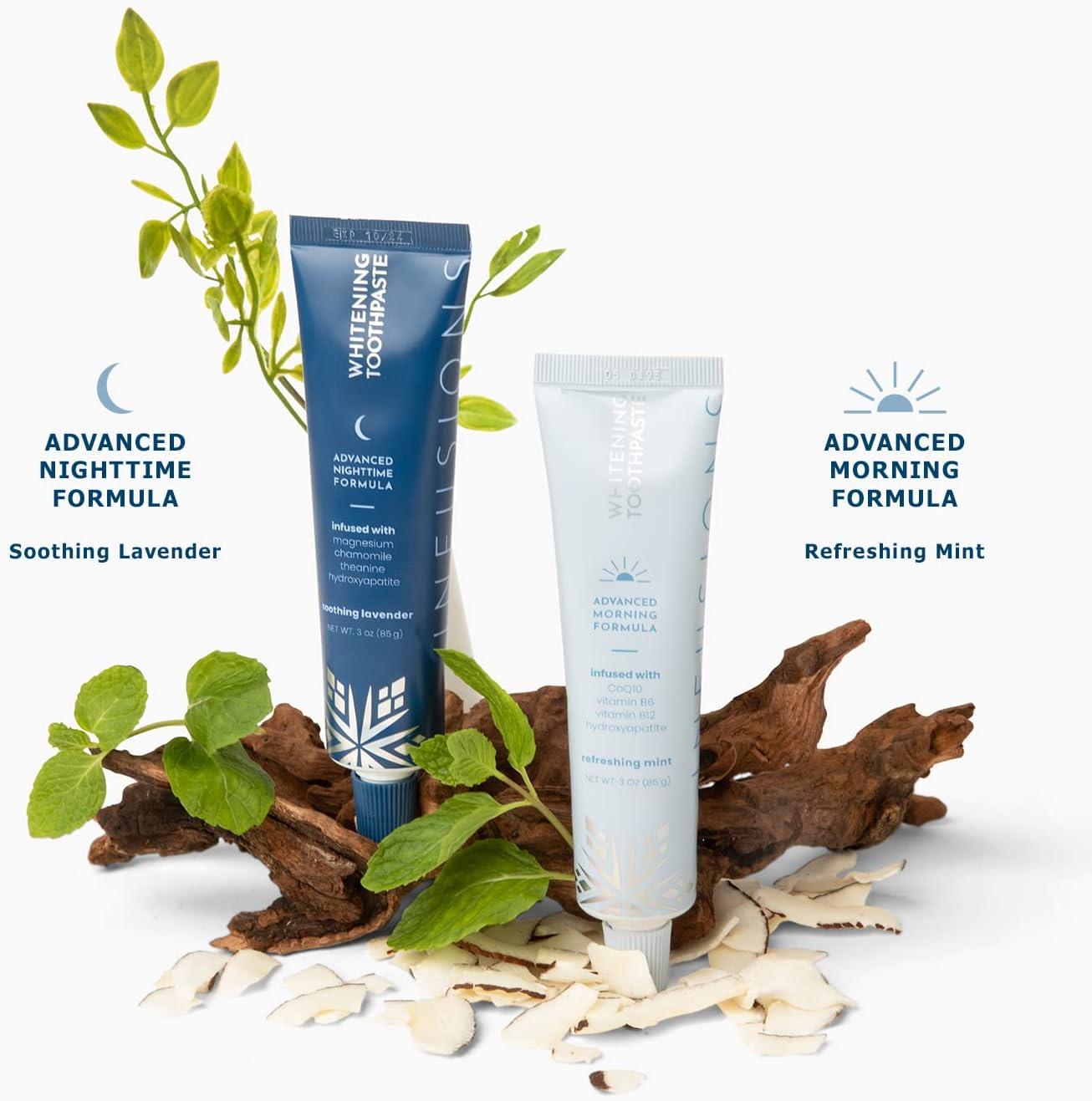image:imageSnow Infusions Whitening Toothpaste Advanced Morning Formula with Hydroxyapatite CoQ10 Vitamins B12 and B6 for Daily Teeth Care Teeth Whitening Toothpaste AdvancedRefreshing Mint