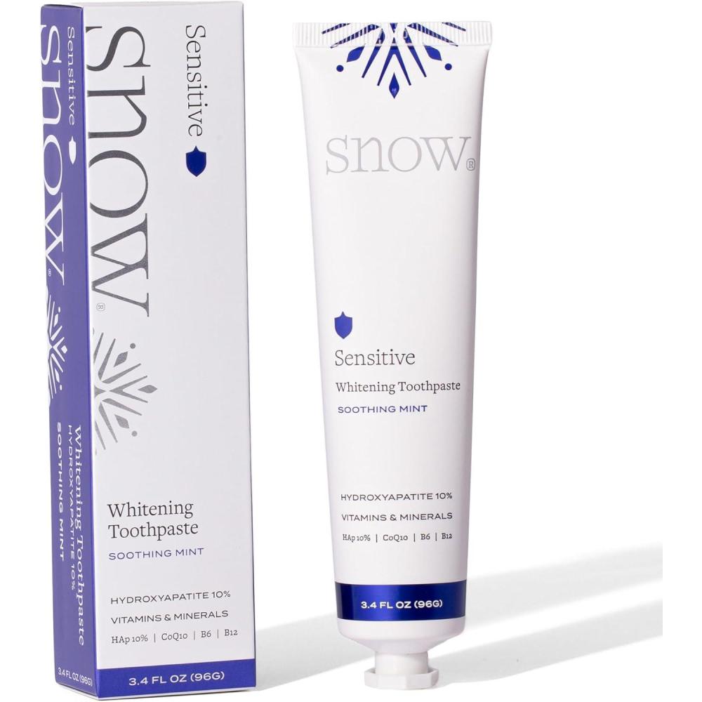 image:imageSnow Infusions Whitening Toothpaste Advanced Morning Formula with Hydroxyapatite CoQ10 Vitamins B12 and B6 for Daily Teeth Care Teeth Whitening Toothpaste AdvancedRefreshing Mint