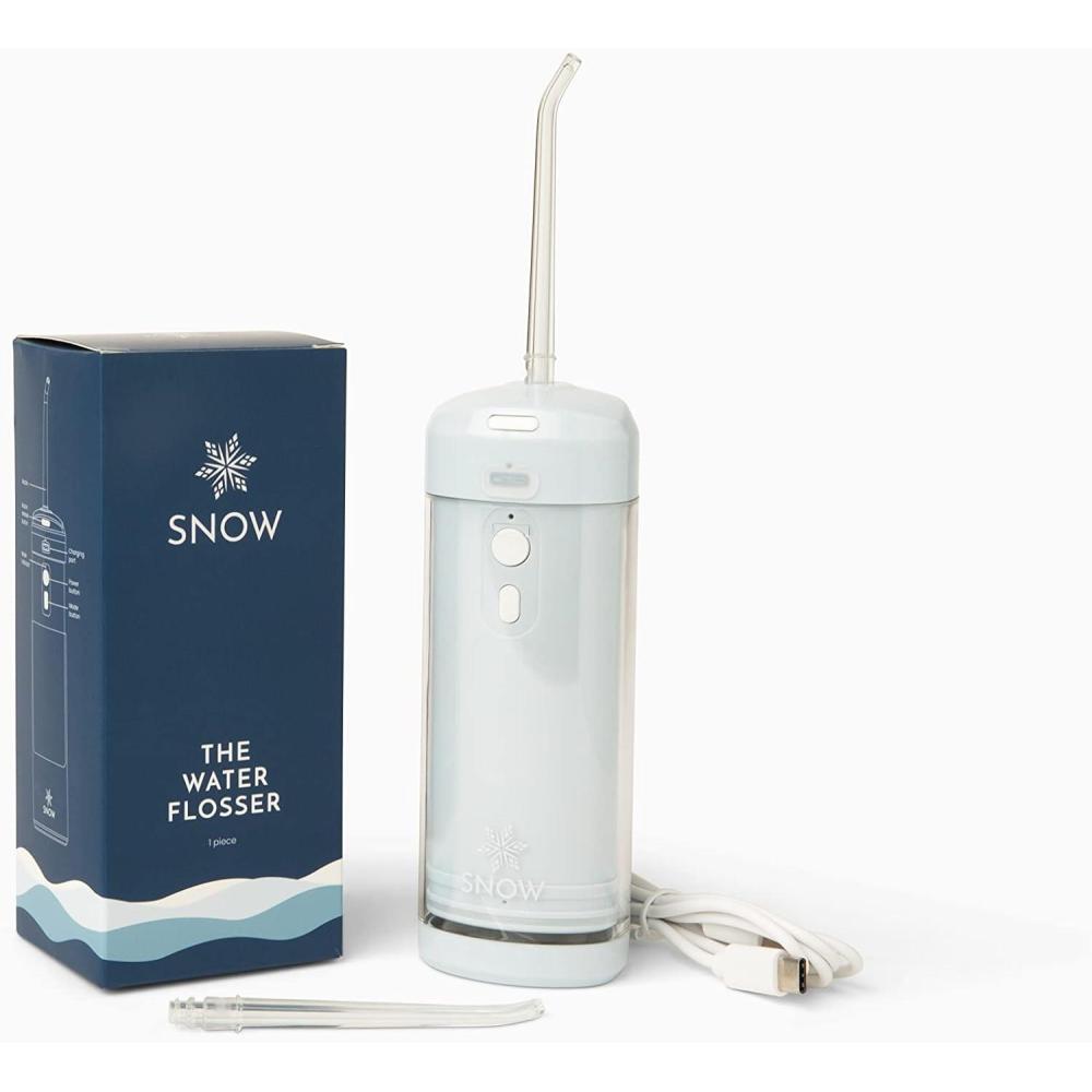image:imageSNOW Whitening Water Flosser Rechargeable Water Flosser with Multiple Power Modes TravelFriendly amp Antibacterial Water Flosser for Teeth amp Mouth Collapsible amp Portable Tool for Oral Health