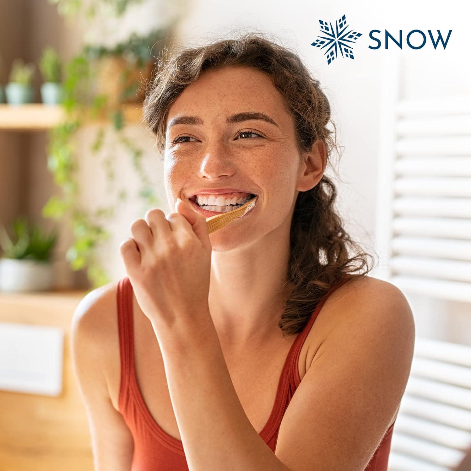 image:imageSNOW NanoHydroxyapatite Whitening Toothpaste Oral Care with Kaolin amp Hydroxyapatite NonGMO amp Enamel Safe Teeth Whitening Toothpaste Mint Flavor Morning Frost 3 Pack