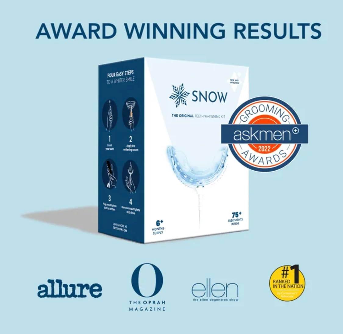 image:imageSnow Teeth Whitening at Home System The Original All in One Kit for Regular and Sensitive Teeth Safe for Braces Enamel Veneers and Crowns